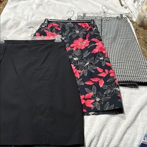 Talbots Bundle of 3 A-Line, Knee-Length Skirts